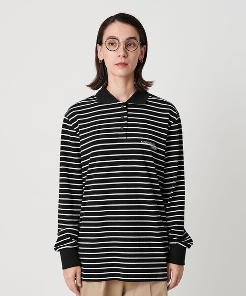 BEAUTY&YOUTH UNITED ARROWS(ビューティーアンドユースユナイテッドアローズ)の「<MOONSUN>ボーダー ロングスリーブポロシャツ(ポロシャツ・レディース・ピンク/ブラック・M)」の8枚目の写真