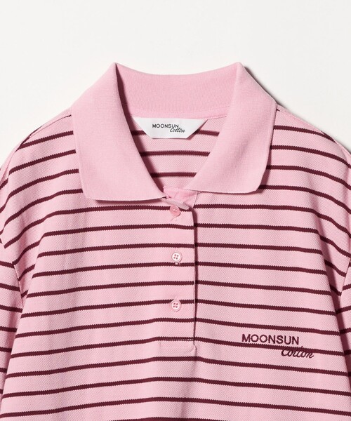 BEAUTY&YOUTH UNITED ARROWS(ビューティーアンドユースユナイテッドアローズ)の「<MOONSUN>ボーダー ロングスリーブポロシャツ(ポロシャツ・レディース・ピンク/ブラック・M)」の12枚目の写真