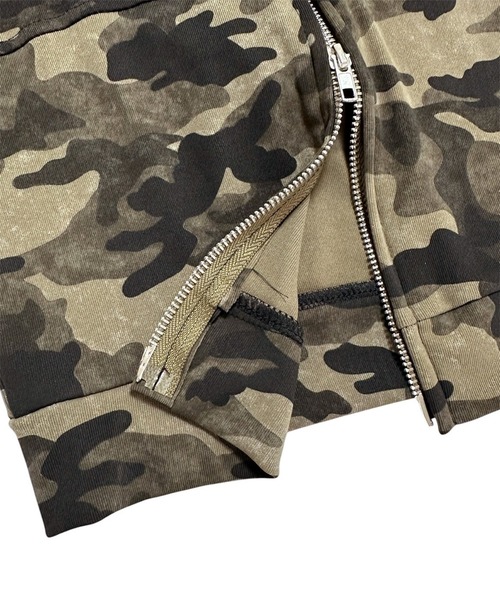 VIBGYOR(ヴィブジョー)の「カモフラ柄フィットフードトップス/Y2K韓国ストリート ショート(CZ)(パーカー・レディース・カモフラージュ・MEDIUM/LARGE)」の11枚目の写真