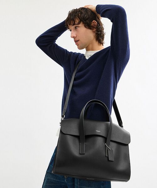 COACH（コーチ）の「フラットアイアン ポートフォリオ（ビジネスバッグ・メンズ・ブラック系その他・ONE）」の2枚目の写真