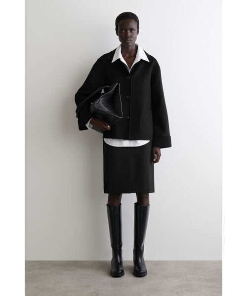 【値下げ】COS オーバーサイズダブルフェイスウールジャケット OVERSIZED DOUBLE-FACED WOOL JACKET オーバーサイズダブル