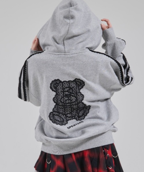 OY パーカー OY パーカー 「OY/オーワイ」LACE DOLLY HOODIE ZIP UP/レース