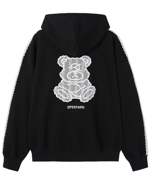 OY/オーワイ』LACE DOLLY HOODIE ZIP UP/レースオードリージップ