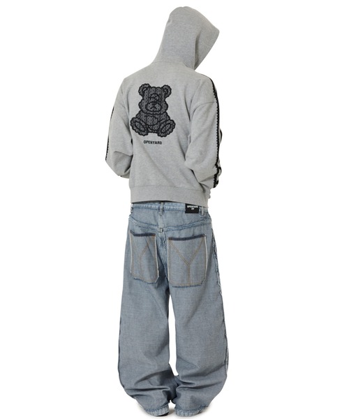 OY/オーワイ』LACE DOLLY HOODIE ZIP UP/レースオードリージップ