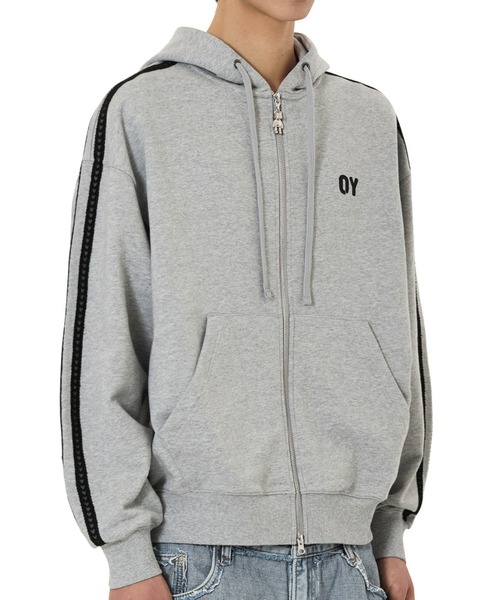【OY】オードリー ジップアップカーディガン ホワイト OY/オーワイ』 ODOLLY HOODIE ZIP UP/オードリー フーディー