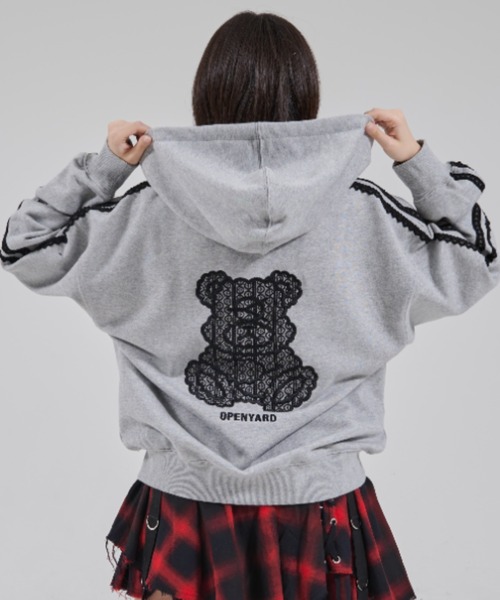 OY オーワイ オードリー ベア ジップアップニットカーディガン サイズ1