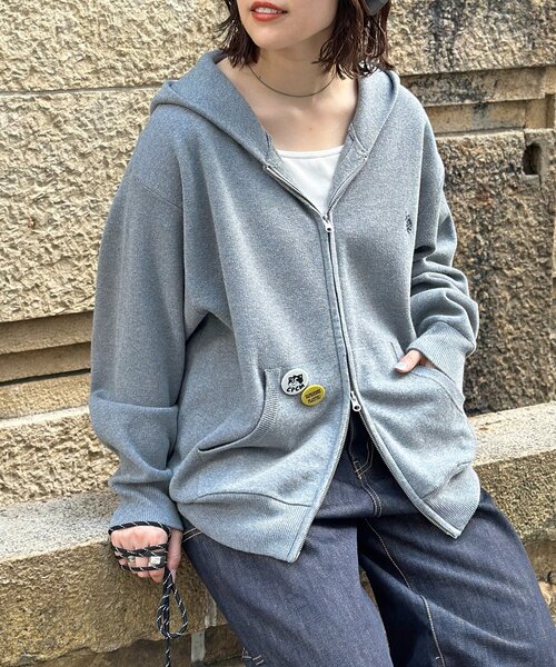 スウェットライクニットジップパーカー（ニット/セーター）｜U.S. POLO