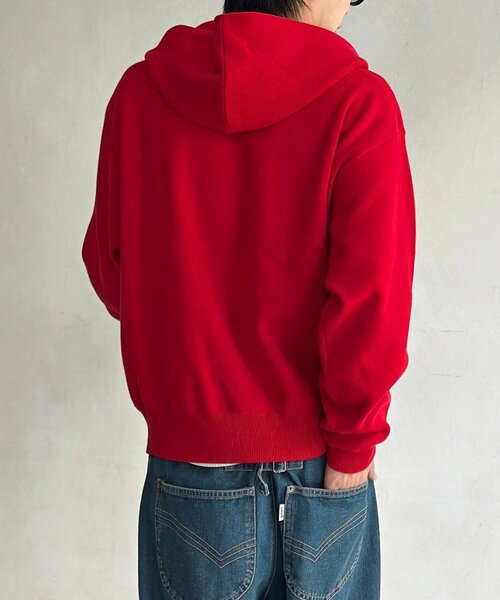 U.S. POLO ASSN.（ユーエスポロアッスン）の「スウェットライクニットジップパーカー（ニット/セーター・メンズ・ネイビー/アイボリー/グレー/ブラウン/レッド/グリーン/ダークブルー・MEDIUM/LARGE）」の8枚目の写真