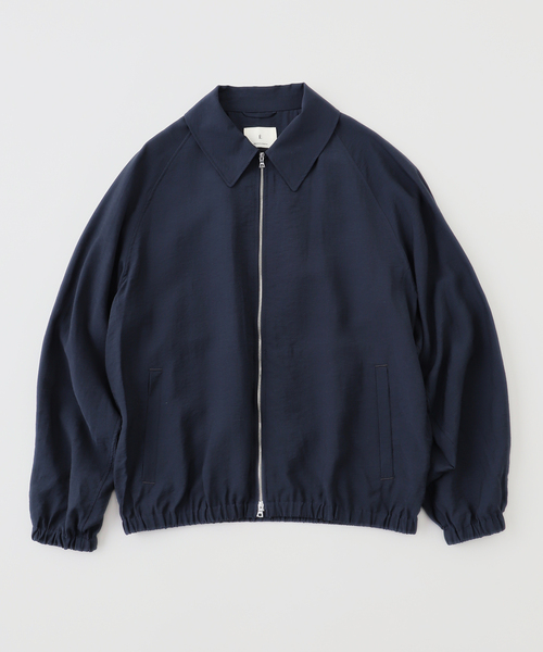 E.LINEN VISCOSE ZIP ブルゾン（その他アウター）｜EDIFICE