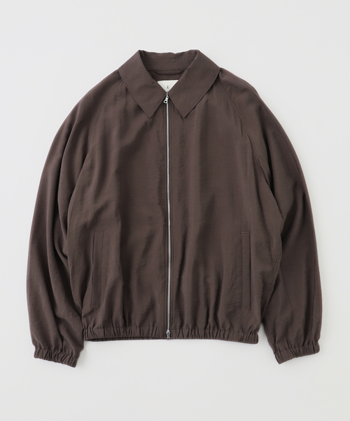 E.LINEN VISCOSE ZIP ブルゾン（その他アウター）｜EDIFICE