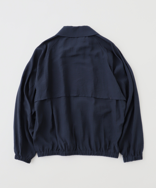 EDIFICE（エディフィス）の「E.LINEN VISCOSE ZIP ブルゾン（その他アウター・メンズ・ネイビー/ブラウン・MEDIUM/LARGE）」の3枚目の写真