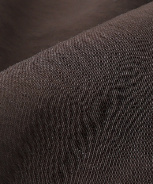 EDIFICE（エディフィス）の「E.LINEN VISCOSE ZIP ブルゾン（その他アウター・メンズ・ネイビー/ブラウン・MEDIUM/LARGE）」の8枚目の写真