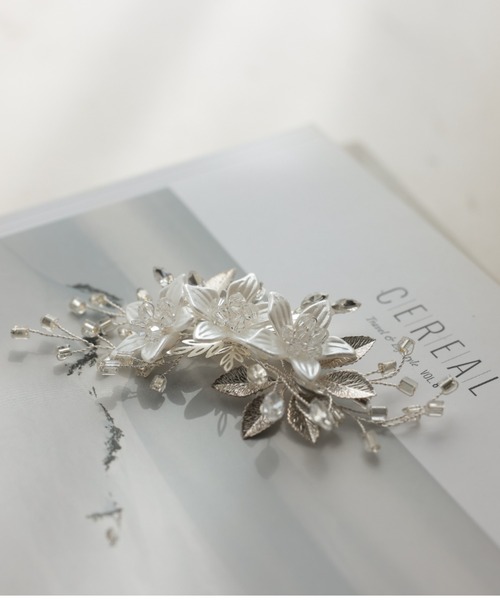 Cupid Heart(キューピッドハート)の「【Cupid Heart】結婚式用!ビジューヘアコム(バレッタ/ヘアクリップ・レディース・シルバー/ゴールド・MEDIUM)」の10枚目の写真