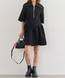 U by SPICK&SPAN | GANNI/ガニー Bonded Crepe Mini Dress(ワンピース)