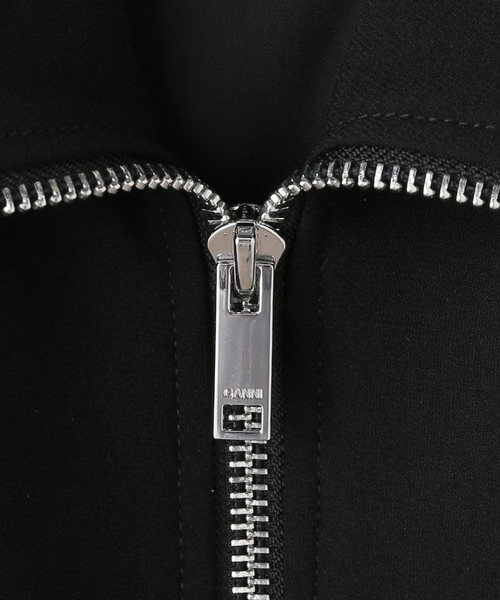 U by SPICK&SPAN（ユーバイスピックアンドスパン）の「GANNI/ガニー Bonded Crepe Mini Dress（ワンピース・レディース・ブラック・SMALL）」の13枚目の写真