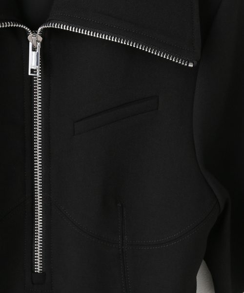 U by SPICK&SPAN（ユーバイスピックアンドスパン）の「GANNI/ガニー Bonded Crepe Mini Dress（ワンピース・レディース・ブラック・SMALL）」の14枚目の写真