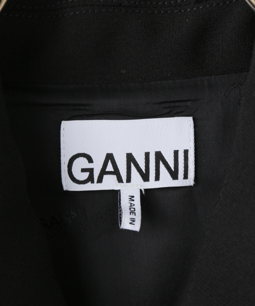 U by SPICK&SPAN（ユーバイスピックアンドスパン）の「GANNI/ガニー Bonded Crepe Mini Dress（ワンピース・レディース・ブラック・SMALL）」の18枚目の写真
