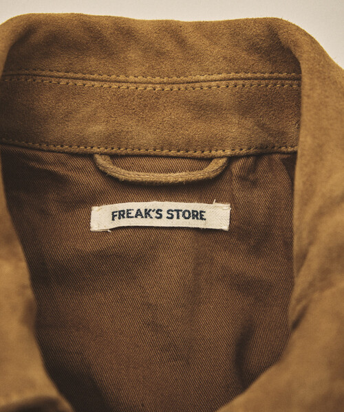 FREAK'S STORE（フリークスストア）の「Goat Leather スエード ミニマル シングルライダース（ブルゾン・メンズ・ブラウン/ブラック/ベージュ・SMALL/MEDIUM/LARGE）」の11枚目の写真