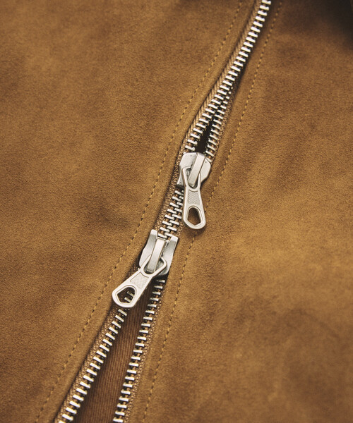 FREAK'S STORE（フリークスストア）の「Goat Leather スエード ミニマル シングルライダース（ブルゾン・メンズ・ブラウン/ブラック/ベージュ・SMALL/MEDIUM/LARGE）」の19枚目の写真