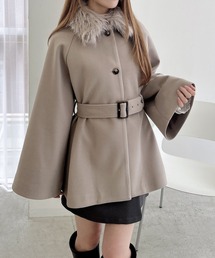 INGNI（イング）の「エコファー取り外しケープライクコート（その他アウター）」