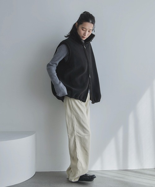 feepur（フェピュール）の「【ハンドウォッシャブル】ベーシックハイネックニット（ニット/セーター・レディース・アイボリー/ブラック/杢グレー/ブラウン・MEDIUM）」の7枚目の写真