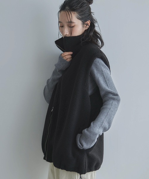 feepur（フェピュール）の「【ハンドウォッシャブル】ベーシックハイネックニット（ニット/セーター・レディース・アイボリー/ブラック/杢グレー/ブラウン・MEDIUM）」の13枚目の写真