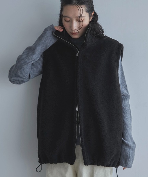 feepur（フェピュール）の「【ハンドウォッシャブル】ベーシックハイネックニット（ニット/セーター・レディース・アイボリー/ブラック/杢グレー/ブラウン・MEDIUM）」の11枚目の写真