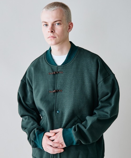 rehacer（レアセル）の「rehacer : Kung-fu Sweat Cardigan / カンフースウェットカーディガン（カーディガン/ボレロ・メンズ・ブラック/グリーン/ワイン・MEDIUM/SMALL/X-LARGE/LARGE）」の20枚目の写真