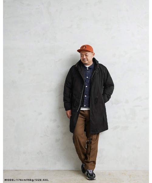 WAIPER INC. モッズコート ブラックーSMALL MILITARY WAIPER.inc 実物 新品 デッドストック 米軍 リメイク