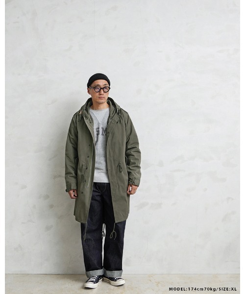 HOUSTON ヒューストン WAIPER別注 タイト M-51パーカ モッズコート
