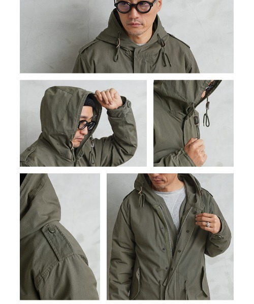 HOUSTON ヒューストン WAIPER別注 タイト M-51パーカ モッズコート