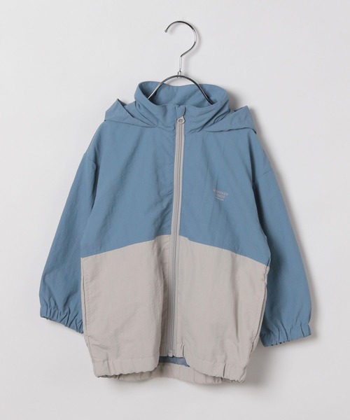 GLOBAL WORK（グローバルワーク）の「撥水切り替えフードブルゾン/T/591489（ブルゾン・キッズ・ライトブルー/パープル系その他2・120cm/110cm/100cm）」の3枚目の写真