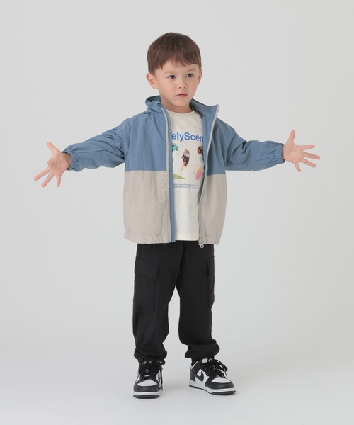 GLOBAL WORK（グローバルワーク）の「撥水切り替えフードブルゾン/T/591489（ブルゾン・キッズ・ライトブルー/パープル系その他2・120cm/110cm/100cm）」の18枚目の写真