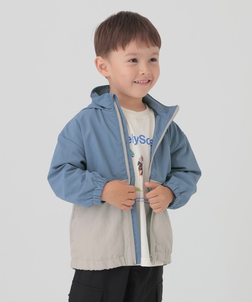 GLOBAL WORK（グローバルワーク）の「撥水切り替えフードブルゾン/T/591489（ブルゾン・キッズ・ライトブルー/パープル系その他2・120cm/110cm/100cm）」の19枚目の写真