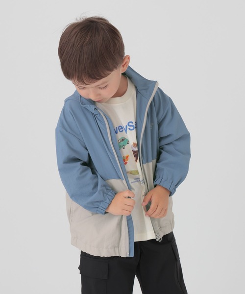 GLOBAL WORK（グローバルワーク）の「撥水切り替えフードブルゾン/T/591489（ブルゾン・キッズ・ライトブルー/パープル系その他2・120cm/110cm/100cm）」の20枚目の写真