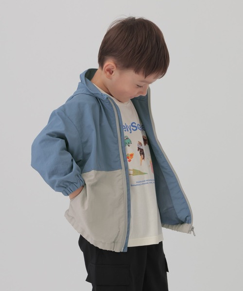 GLOBAL WORK（グローバルワーク）の「撥水切り替えフードブルゾン/T/591489（ブルゾン・キッズ・ライトブルー/パープル系その他2・120cm/110cm/100cm）」の21枚目の写真