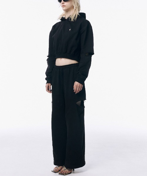 JOSE MOON(ジョゼムーン)の「【JOSEMOON/ジョゼムーン】SLIT SWEAT PANTS with PEARL/スリットスウェットパンツウィズパール(スウェットパンツ・レディース・グレー/ブラック/ホワイト・38/36)」の19枚目の写真