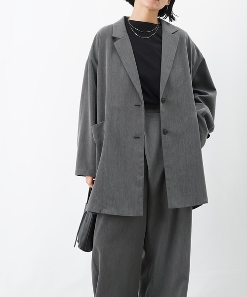 LC/LLL フレアロングテーラージャケット（テーラードジャケット