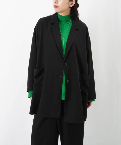 LC/LLL フレアロングテーラージャケット（テーラードジャケット