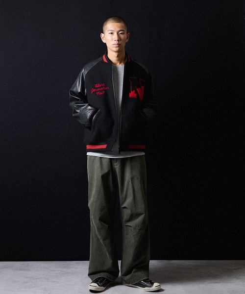 RAGLAN SLEEVE ZIPPER STADIUM JACKET / ラグラン スリーブ ジップ