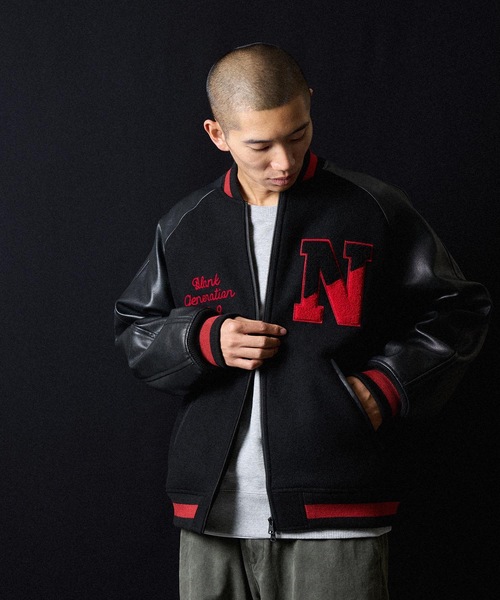 RAGLAN SLEEVE ZIPPER STADIUM JACKET / ラグラン スリーブ ジップ