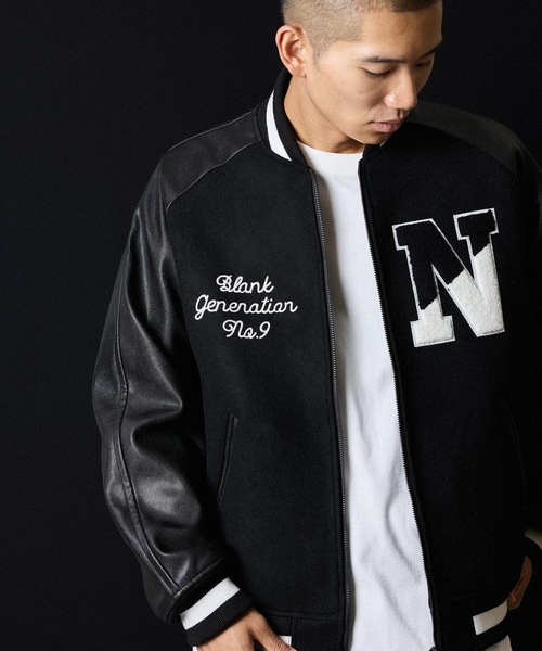 セール】RAGLAN SLEEVE ZIPPER STADIUM JACKET / ラグラン スリーブ