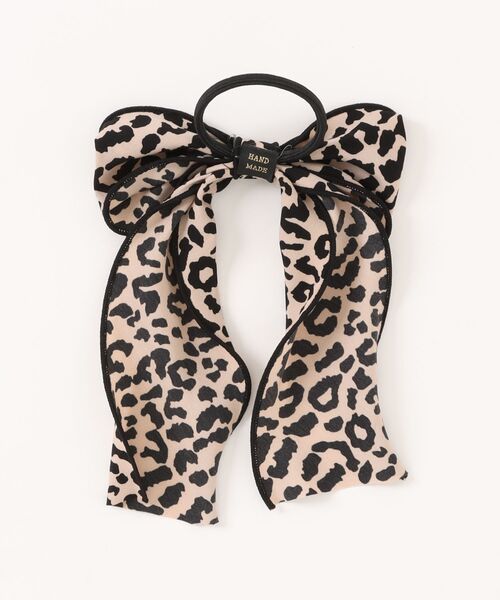 レオパードリボンヘアゴム（ヘアゴム）｜Three Four Time（スリー