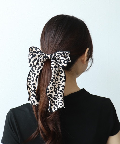 リボンヘアゴム ベロアリボンヘアゴム（ヘッドアクセサリー） | OPAQUE.CLIP（オペーク
