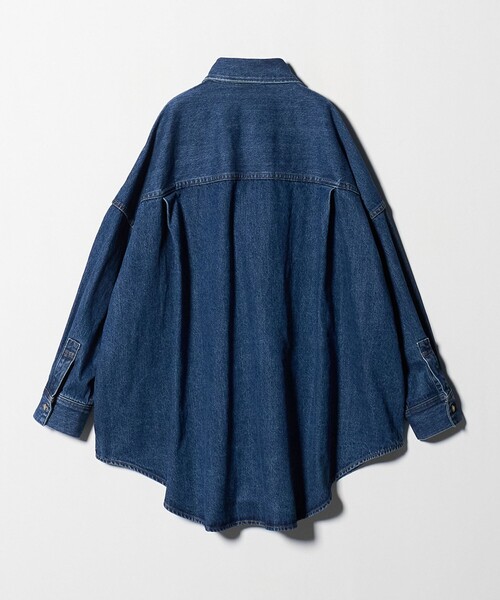 SACRA(サクラ)の「<SACRA>デニム ロング シャツ ジャケット(デニムジャケット・レディース・ネイビー・38)」の12枚目の写真