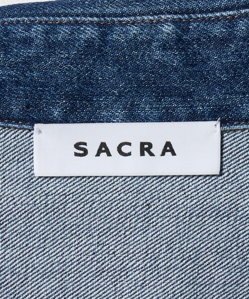 SACRA(サクラ)の「<SACRA>デニム ロング シャツ ジャケット(デニムジャケット・レディース・ネイビー・38)」の3枚目の写真