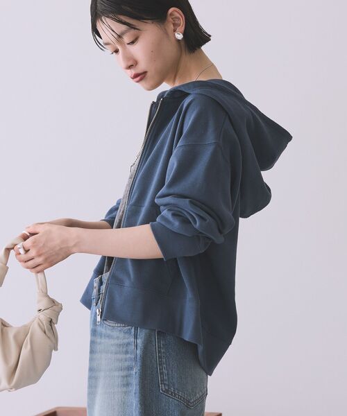 AMERICAN HOLIC（アメリカンホリック）の「スウェットZIPパーカー（パーカー・レディース・ダークグレー/グレイッシュベージュ/杢グレー・FREE）」の12枚目の写真