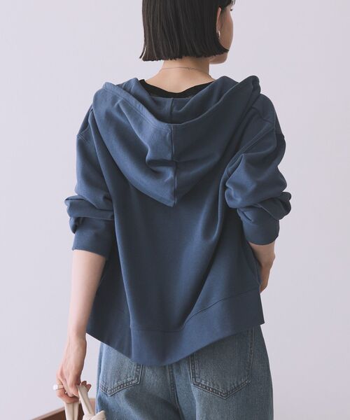 AMERICAN HOLIC（アメリカンホリック）の「スウェットZIPパーカー（パーカー・レディース・ダークグレー/グレイッシュベージュ/杢グレー・FREE）」の4枚目の写真