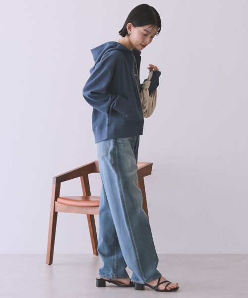 AMERICAN HOLIC（アメリカンホリック）の「スウェットZIPパーカー（パーカー・レディース・ダークグレー/グレイッシュベージュ/杢グレー・FREE）」の19枚目の写真