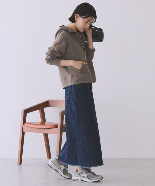 AMERICAN HOLIC（アメリカンホリック）の「スウェットZIPパーカー（パーカー・レディース・ダークグレー/グレイッシュベージュ/杢グレー・FREE）」の9枚目の写真